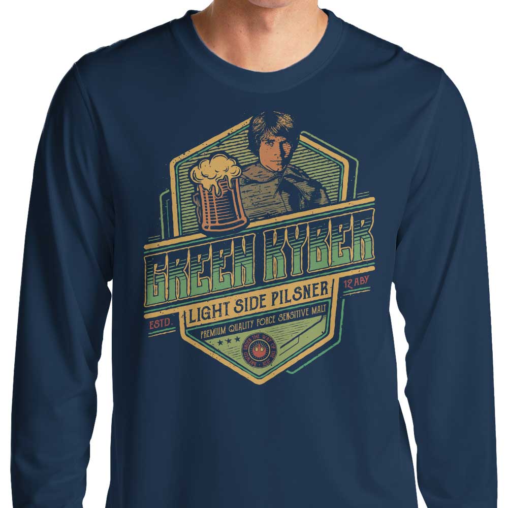 Long Sleeve Green Kyber Pilsner T-Shirt by Teesgeex