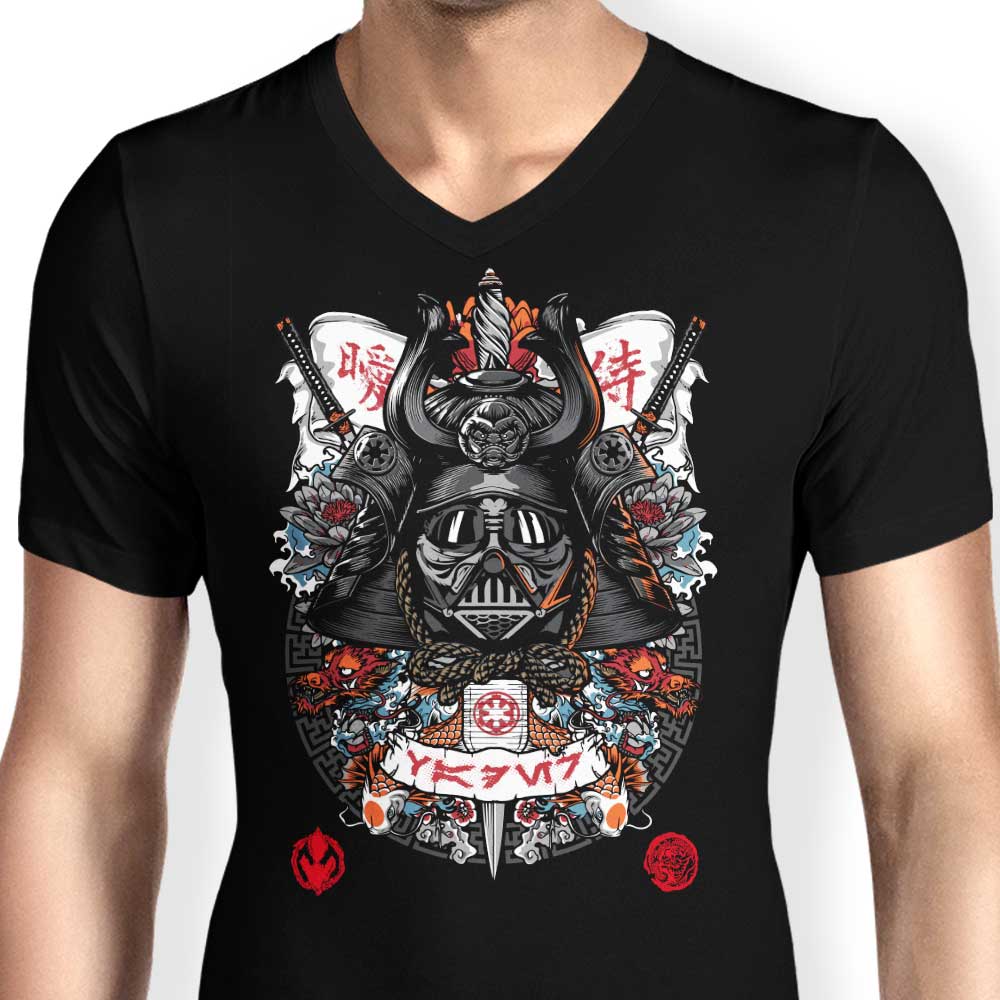 Men's Dark Lord Samurai Style V-Neck T-Shirt