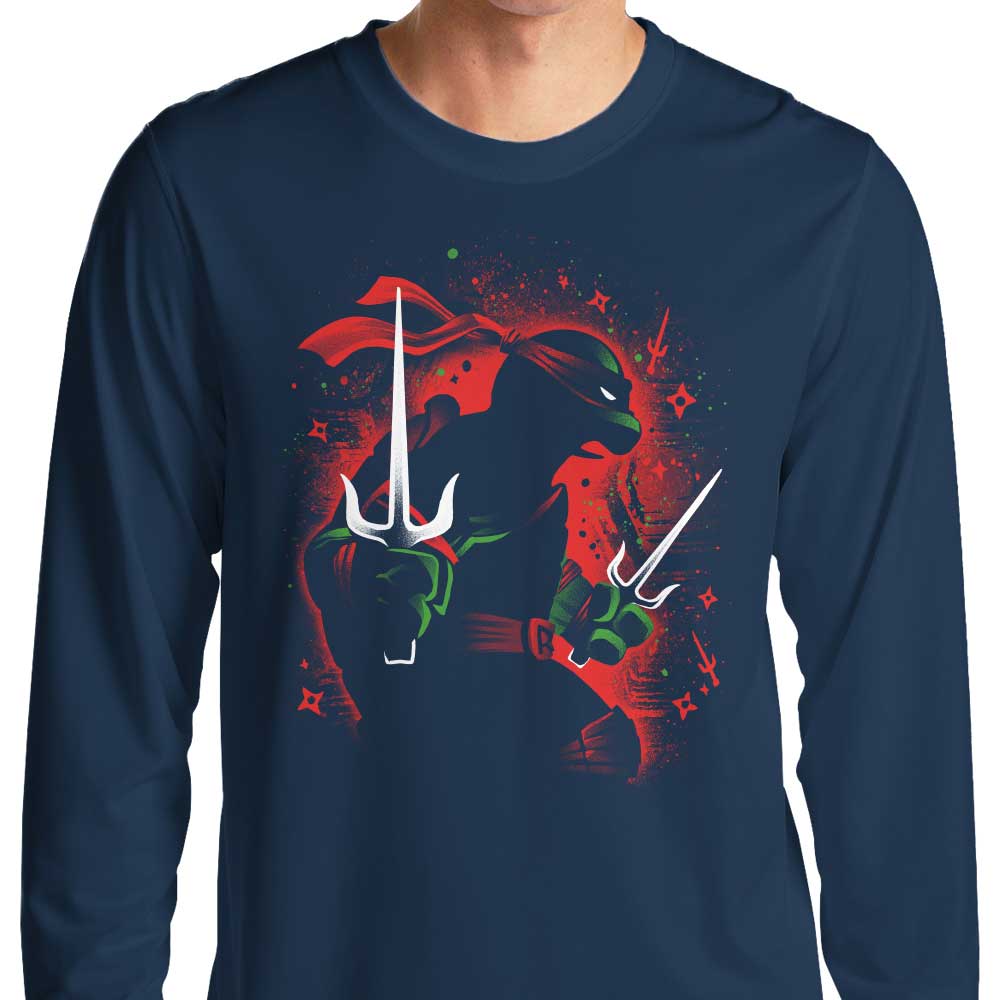 Long Sleeve Red Rebel Ninja T-Shirt for Stylish Wear