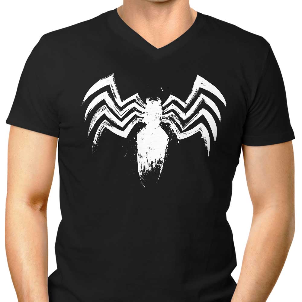 Men's Stylish V-Neck T-Shirt - 'We Are The Symbiote' by Dr. Monekers