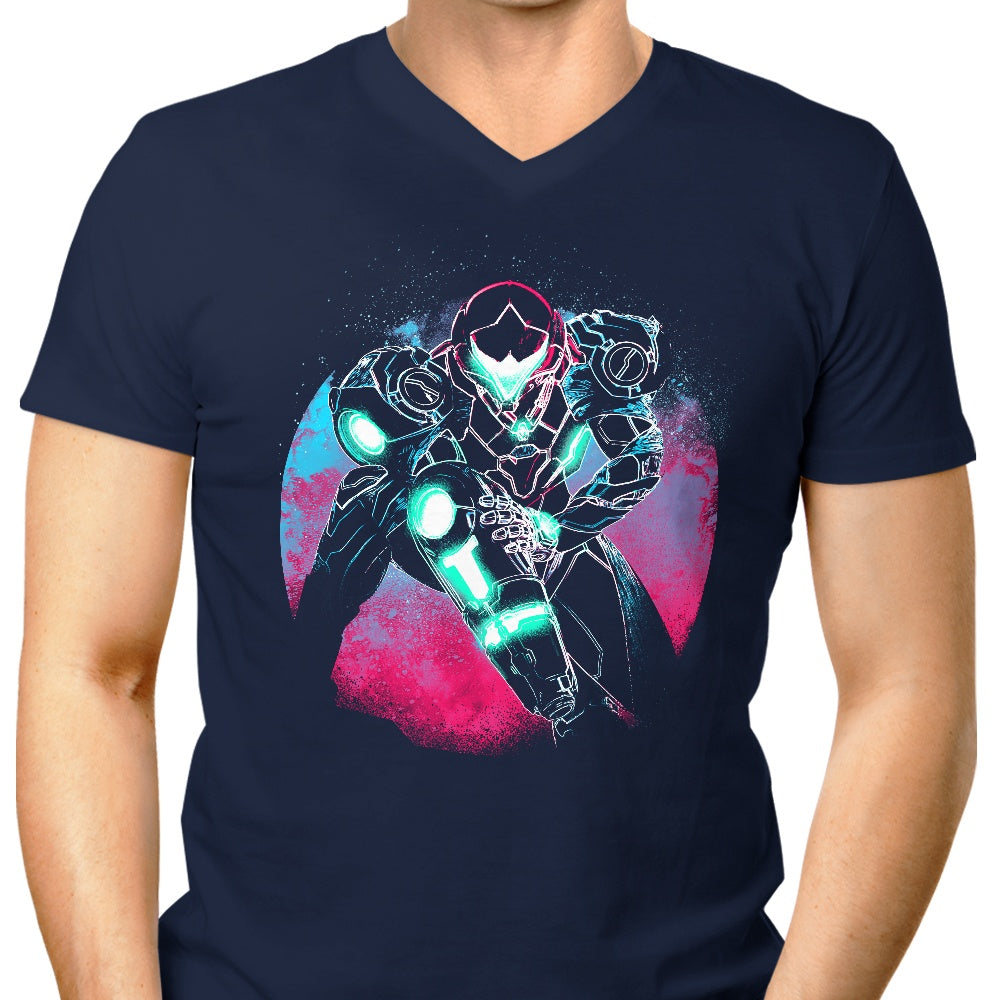 Stylish Men's V-Neck with 'Dread Orb' Design