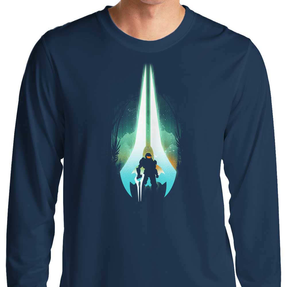 Long Sleeve Combat Sword Graphic T-Shirt