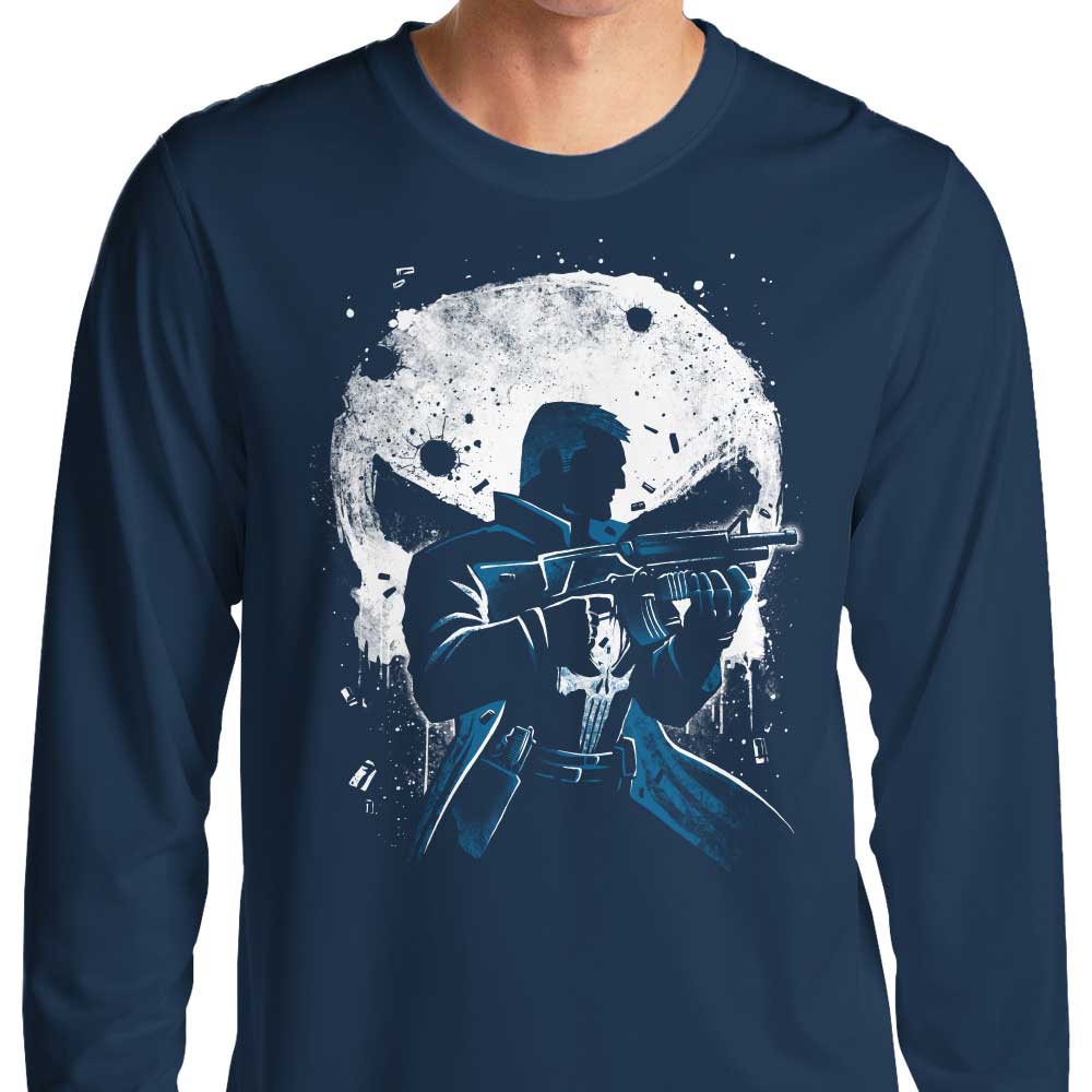 Long Sleeve Punishing Crime-themed T-Shirt by Alemaglia
