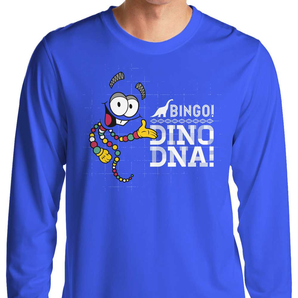 Long Sleeve Jurassic Bingo Themed T-Shirt for a Fun Look