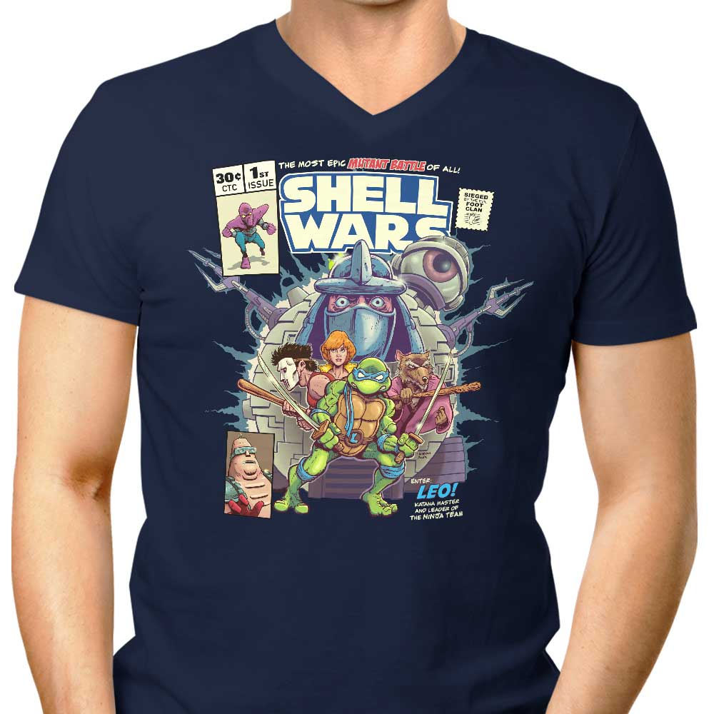 Shell Wars Men's V-Neck T-Shirt
