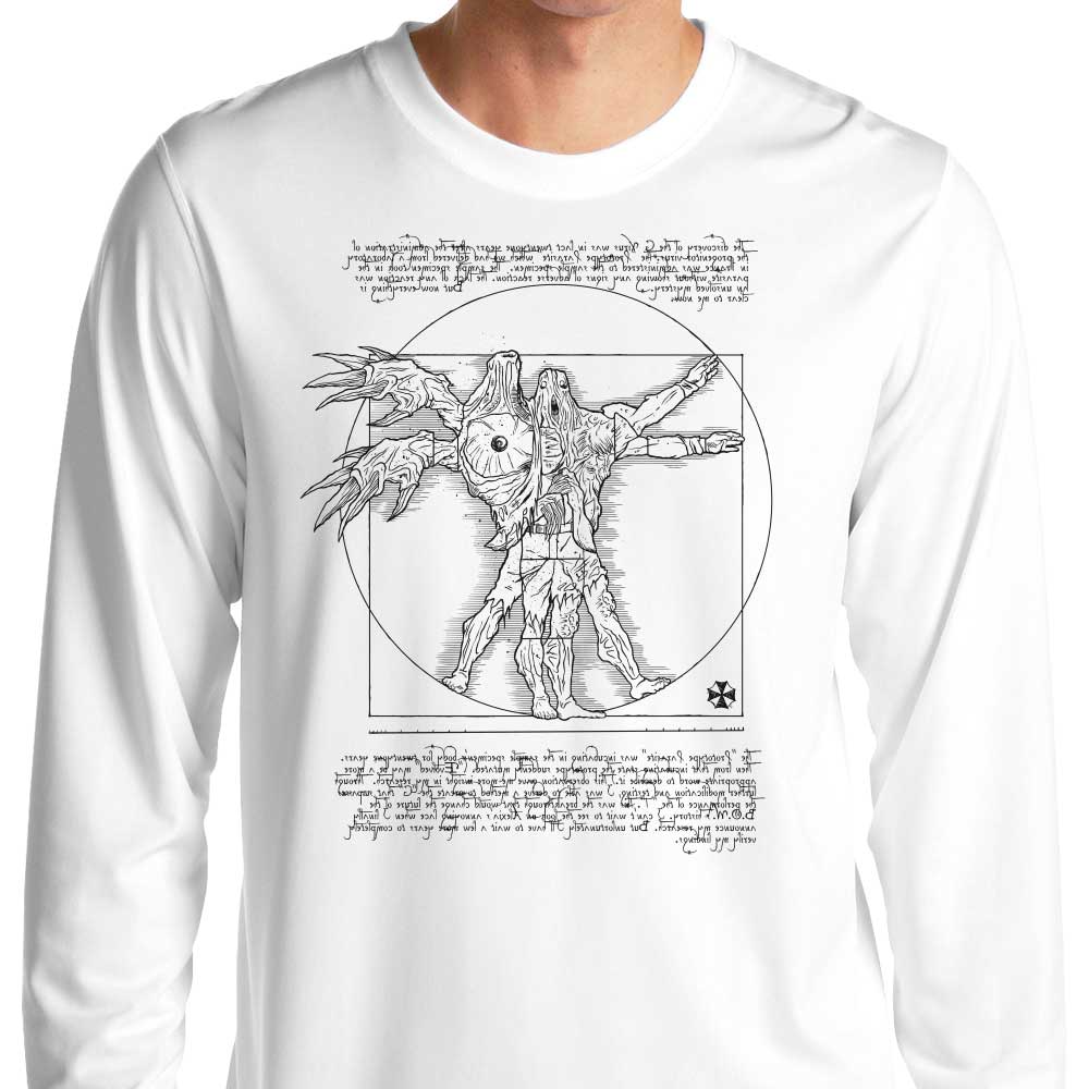 Demonigote's Stylish Long Sleeve Birkin Vitruvian T - Shirt