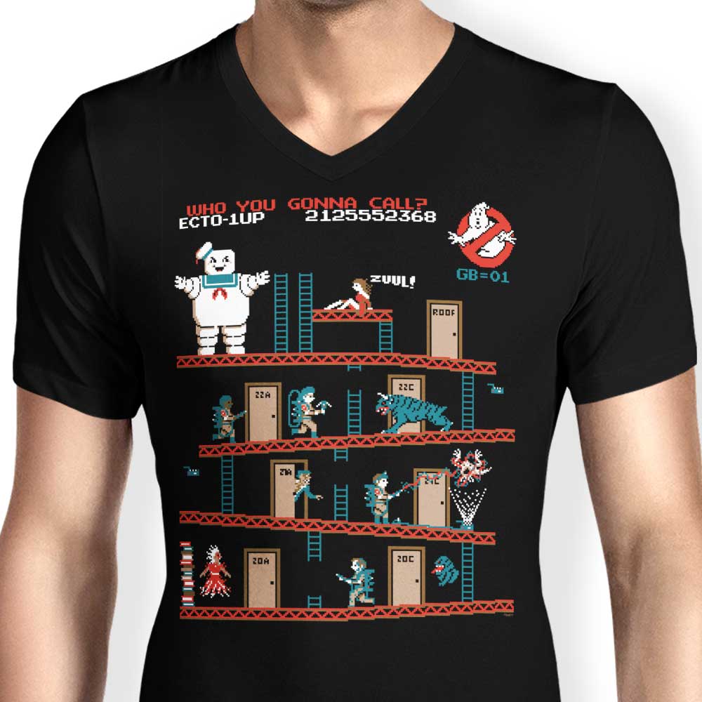 Stylish Men's V-Neck Donkeypuft T-Shirt