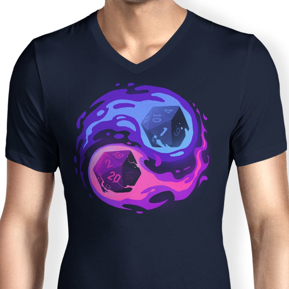 Men's V-Neck - Episode III: Dice Balance Stylish T-Shirt