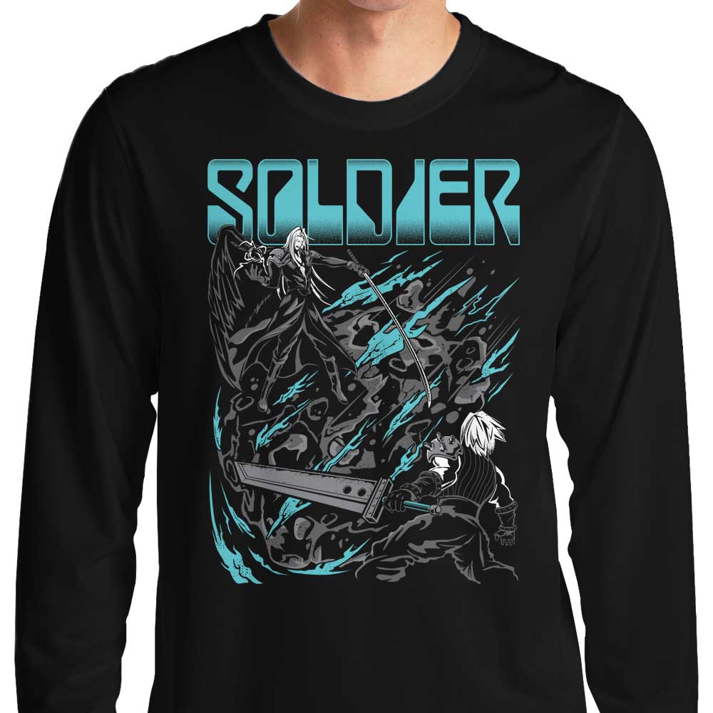Dracula Byte's Final Soldier Long Sleeve Comfortable T - Shirt