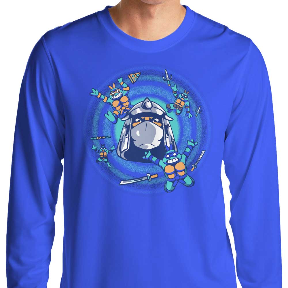 Long Sleeve 'Travel Through Time' T-Shirt for Fashionable Travelers