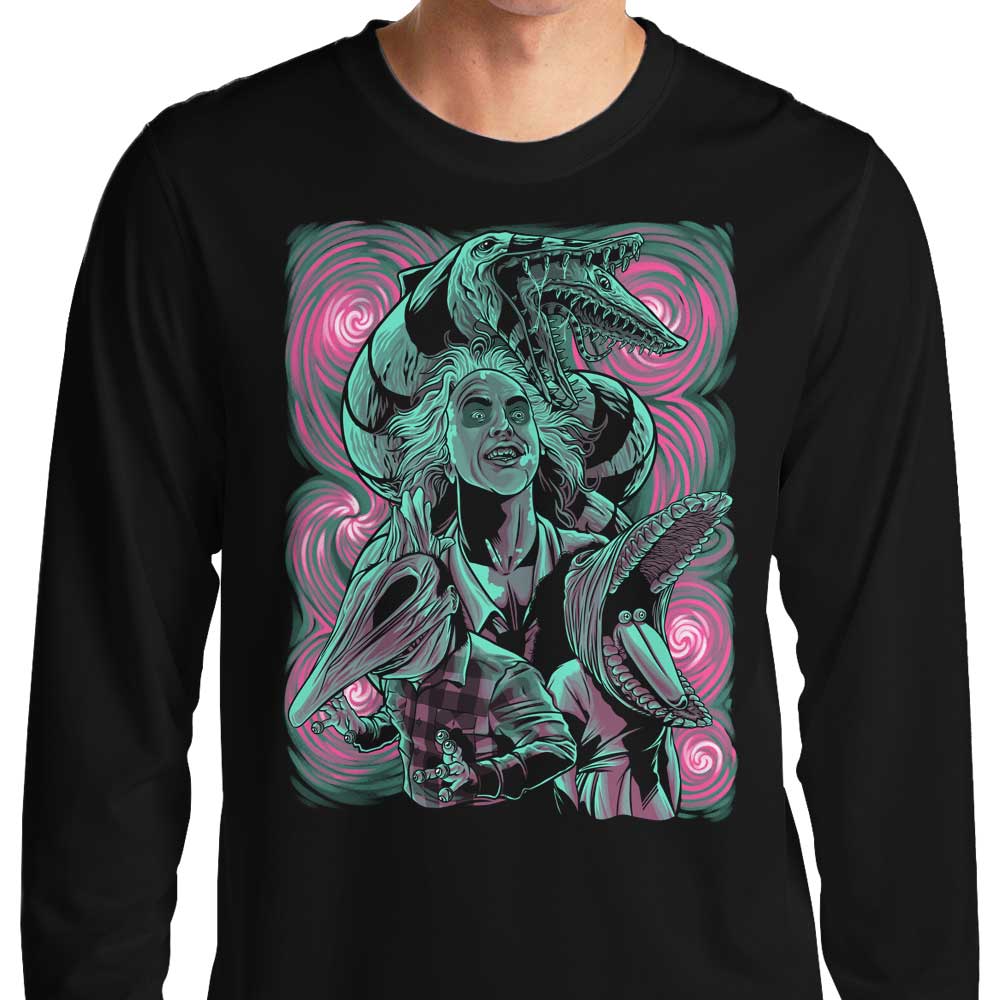 Gilles Bone's Make My Millenium Stylish Long Sleeve T - Shirt for Fashion Enthusiasts