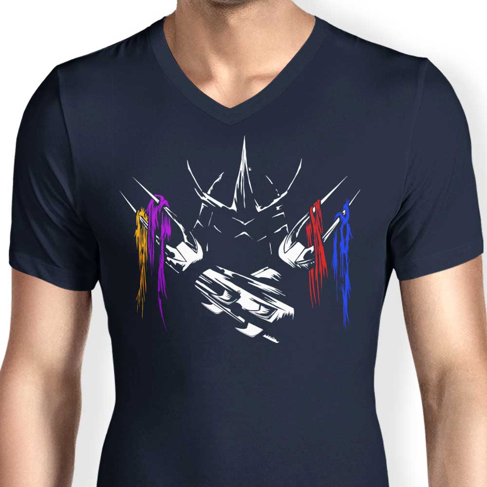 Men's Armored and Fierce V-Neck T-Shirt - Armored Savagery