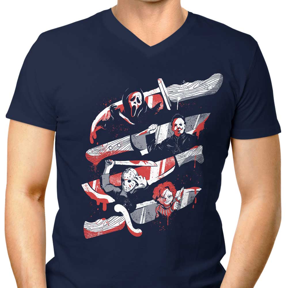 Men's V-Neck Knife Killers T-Shirts