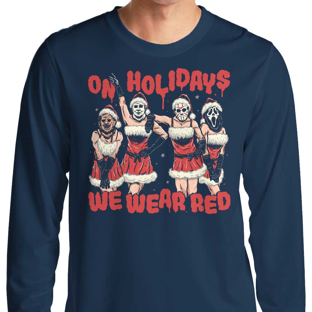 Momma Gorilla's Stylish Long Sleeve Red T-Shirt