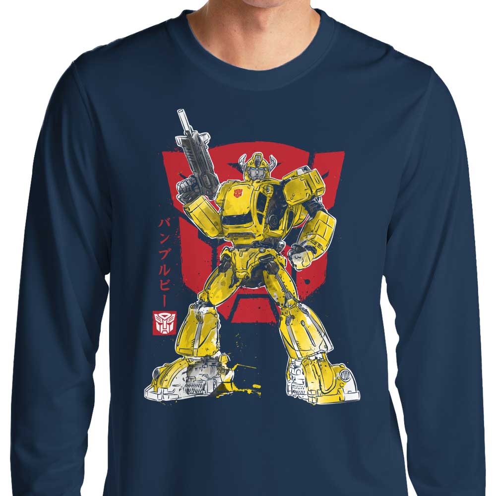 Dr. Monekers' Bumble Sumi-e Design Long Sleeve Casual T-Shirt