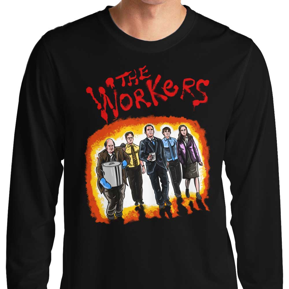 MarianoSan Workers' Long Sleeve Crewneck T - Shirt in S to 4XL Sizes