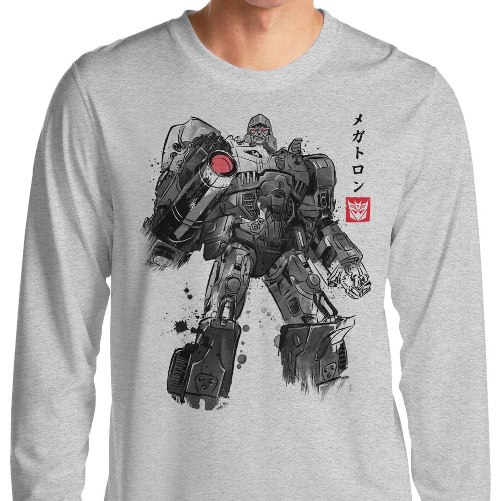 Long Sleeve Tyrannical Sumi-e T-Shirt by Dr. Monekers