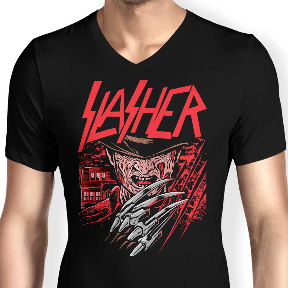 Men's Stylish V-Neck - The Nightmare Slasher Apparel