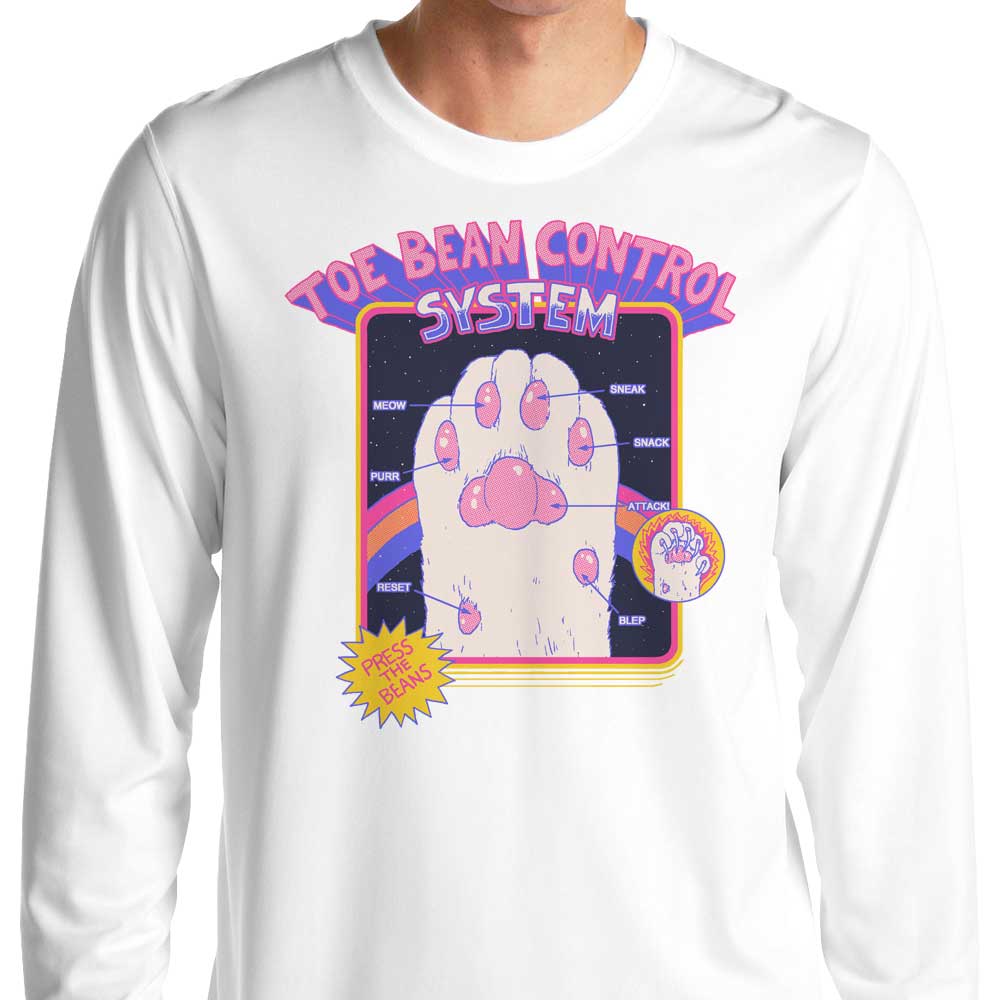 Long Sleeve Toe Bean Control System T-Shirt - A Fashionable Crewneck Option
