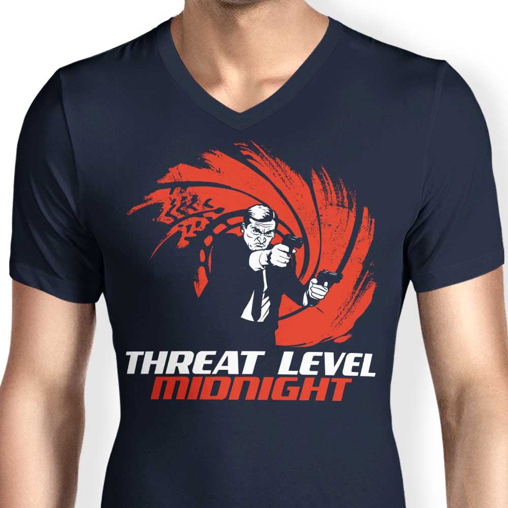 Double O Threat - Men's Stylish V-Neck T-Shirt