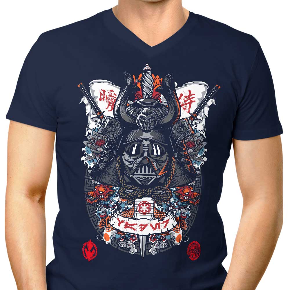 Men's Dark Lord Samurai Style V-Neck T-Shirt