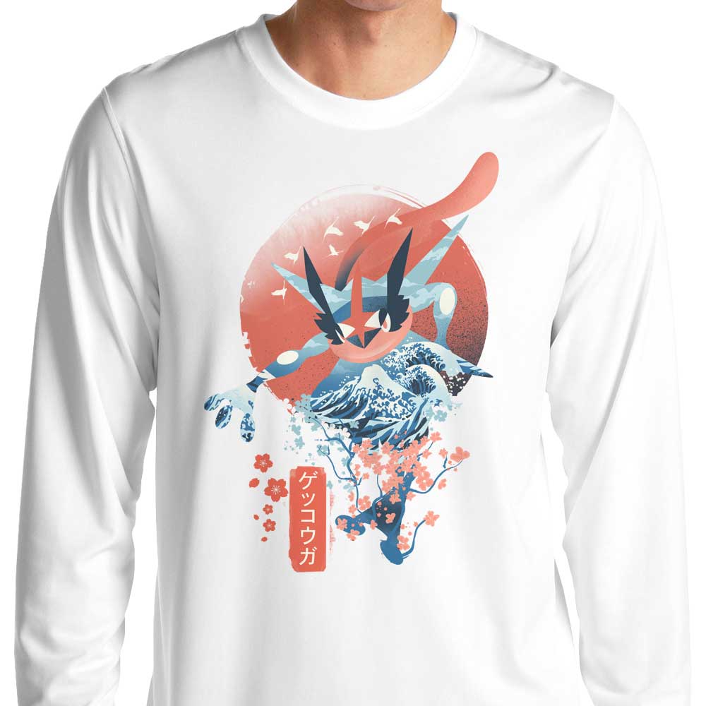 Ukiyo Water Long Sleeve Crewneck T-Shirt from Dandingeroz