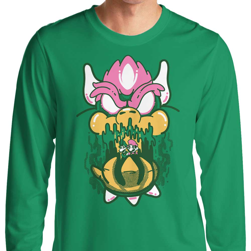 Sketchdemao's Captured Plumber Design Long Sleeve Crewneck T - Shirt for All Sizes