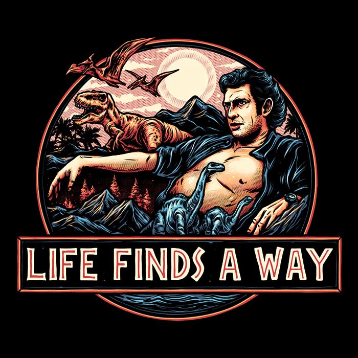 Life Finds a Way - Stylish Long Sleeve Graphic T-Shirt for All Occasions