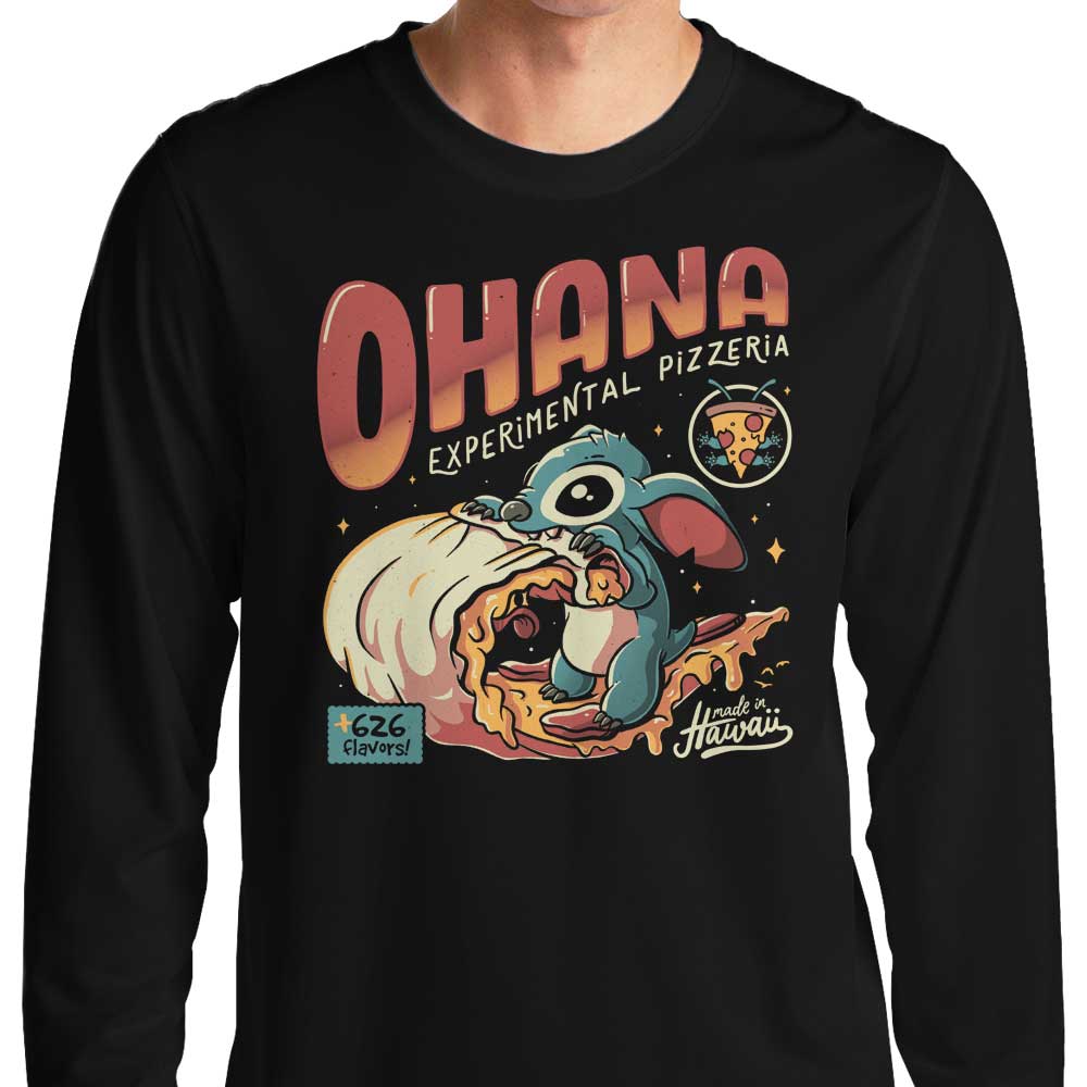 Ohana Pizzeria Comfortable Long Sleeve Crewneck T - Shirt