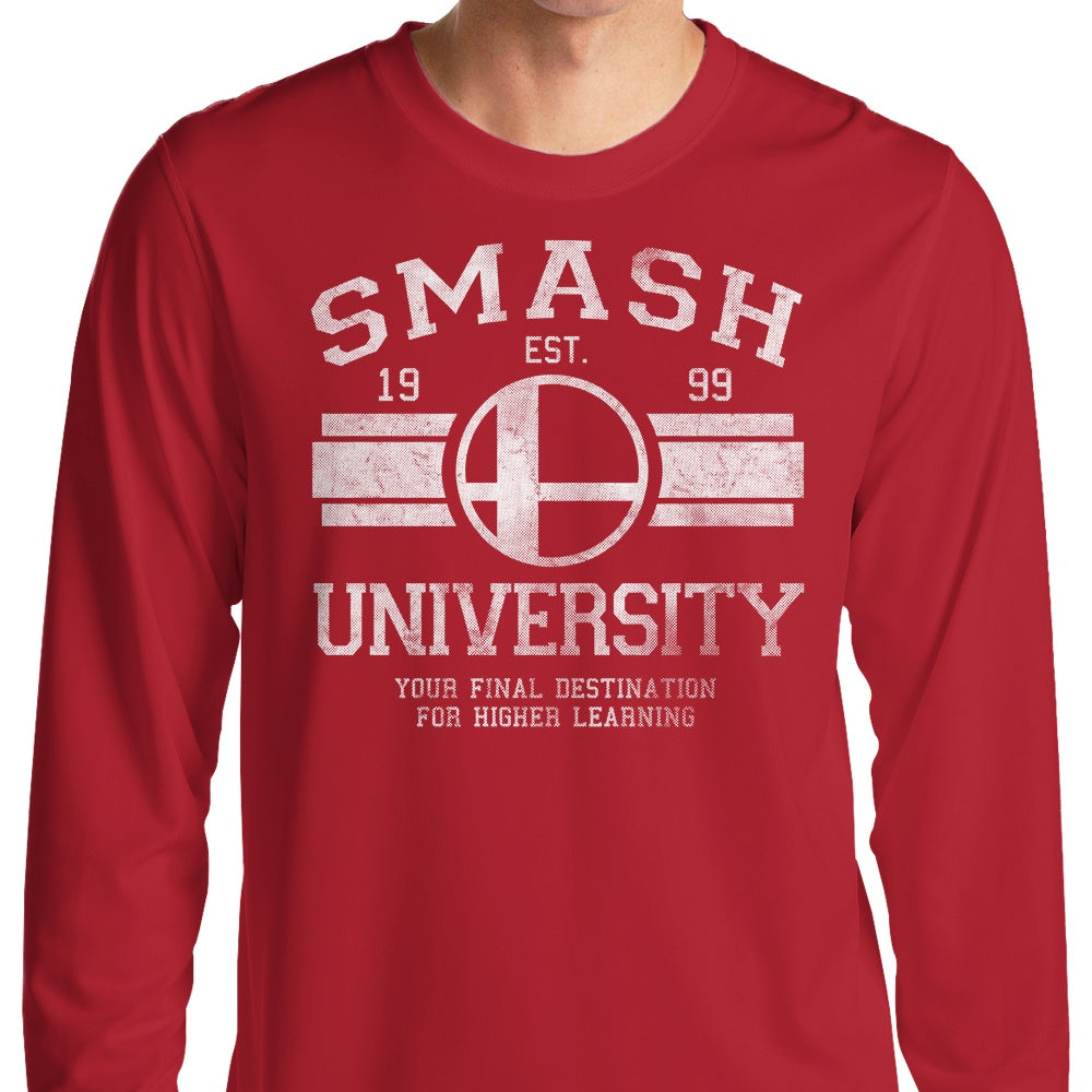 Smash University Branded Long Sleeve Crewneck T-Shirt for Casual Wear