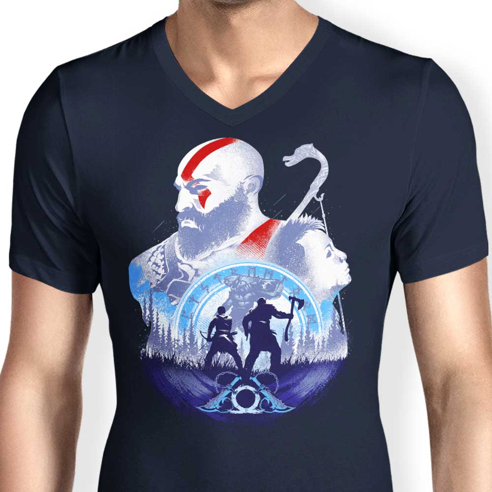 Men's V-Neck: Father - Son Adventures Collection