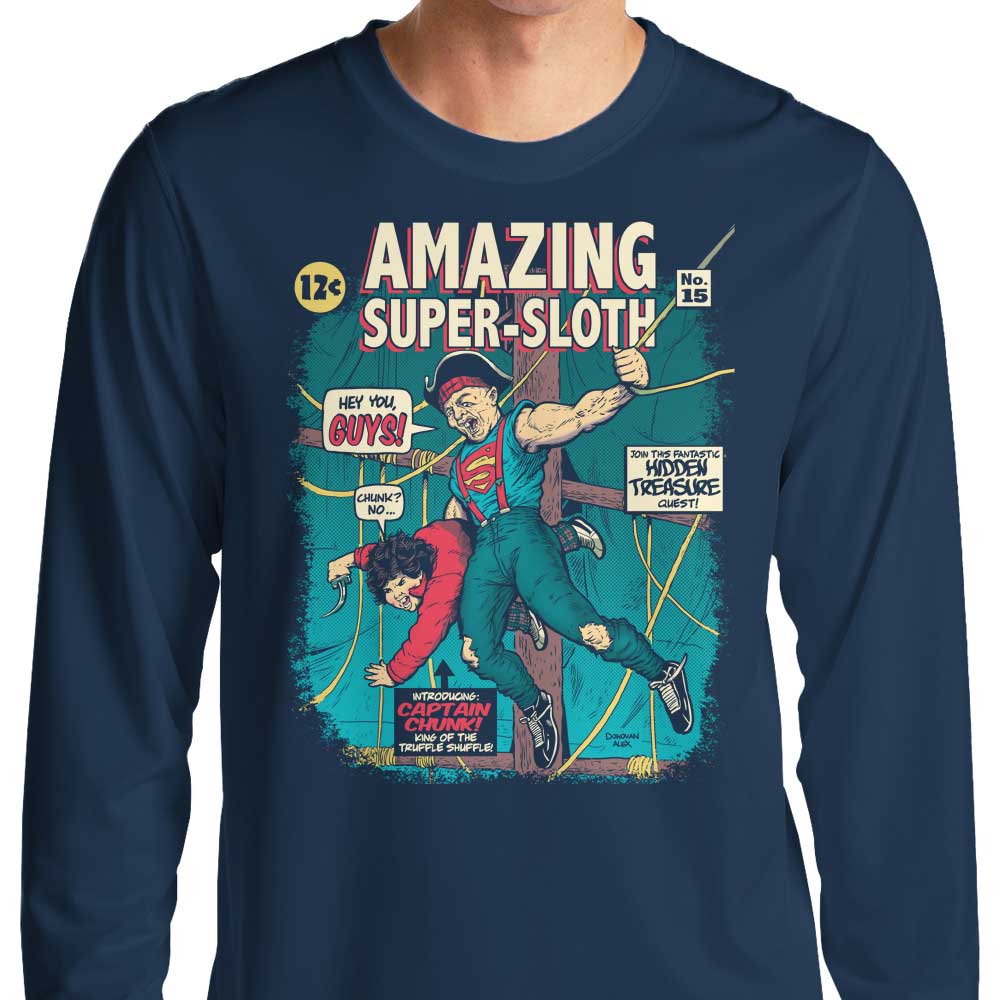 Fantastic Super Sloth Long Sleeve Cotton-Poly Blend T-Shirt for All Sizes
