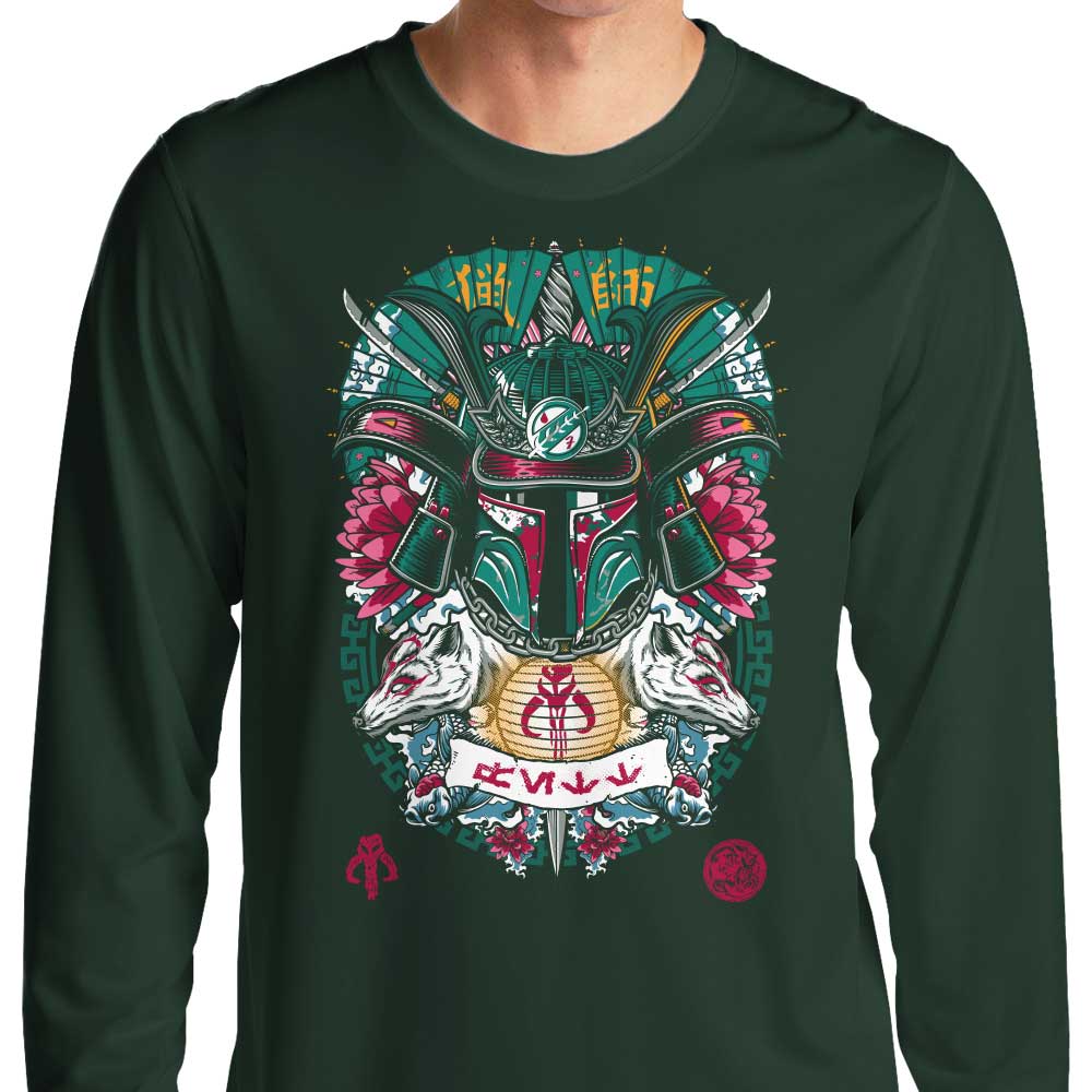 Samurai Bounty Hunter Long - Sleeve Stylish T - Shirt