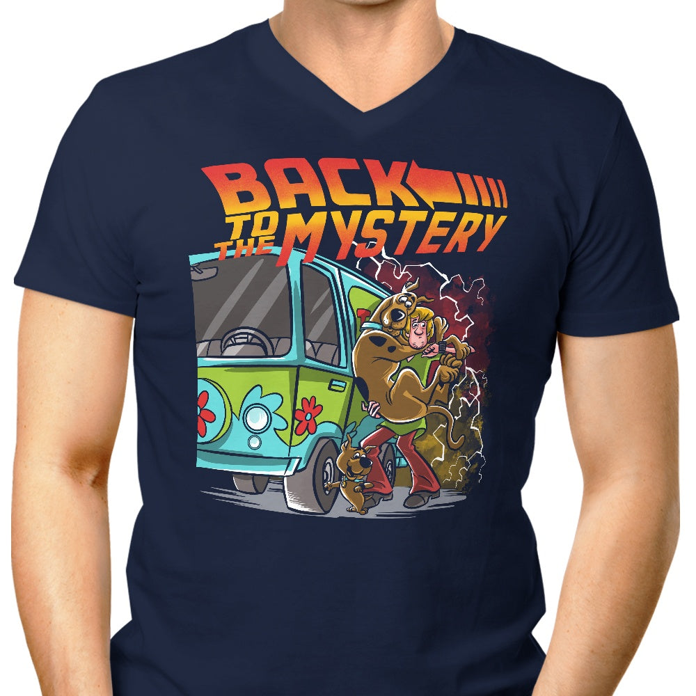 Men's V-Neck T-Shirt - Back to the Enigma