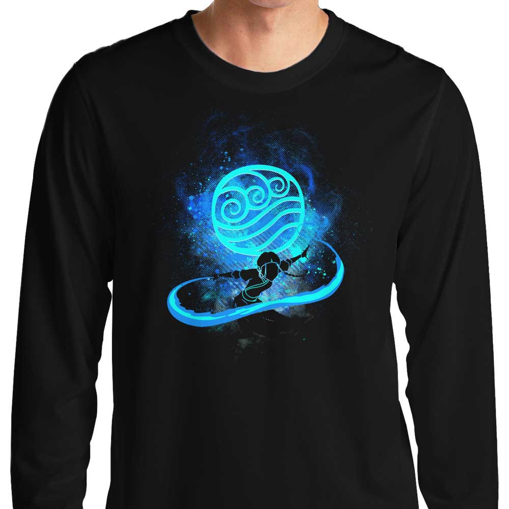 Water Bender Art Inspired Long Sleeve Men's and Women's T - Shirt