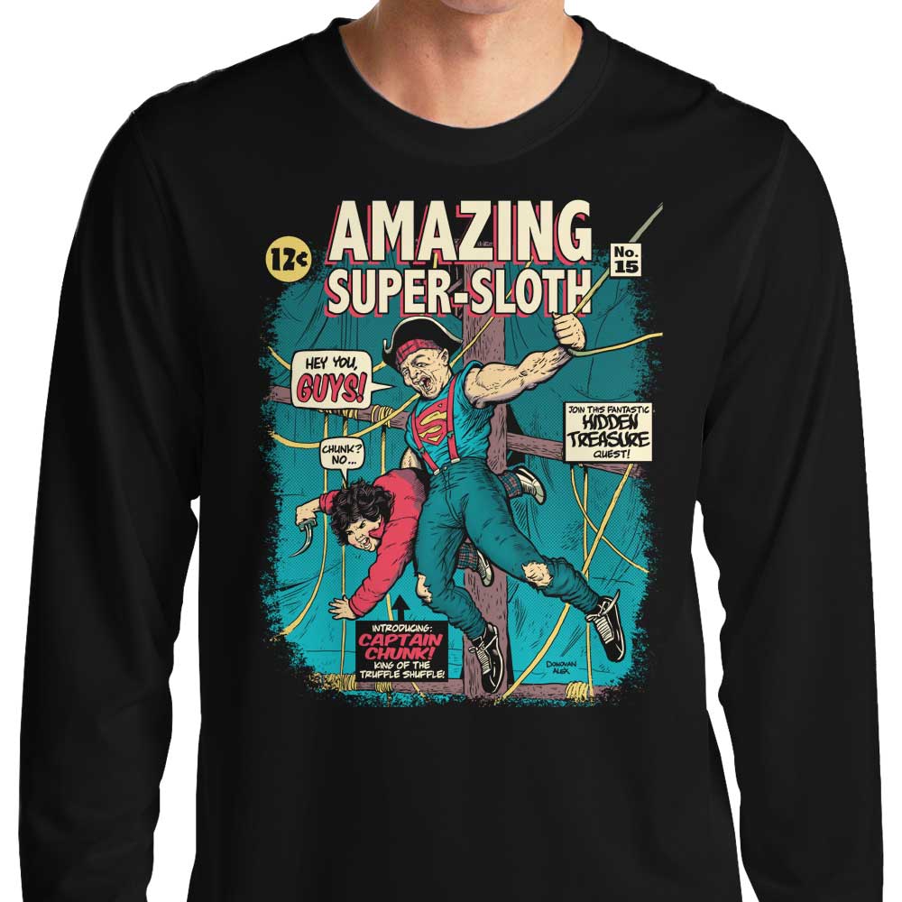 Fantastic Super Sloth Long Sleeve Cotton-Poly Blend T-Shirt for All Sizes