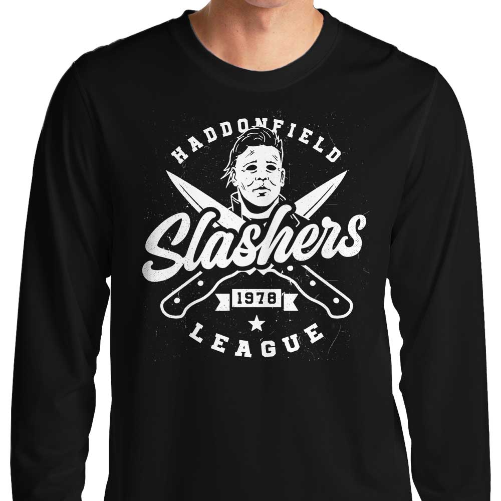Haddonfield Slashers Long Sleeve Cotton T-Shirt for Casual Wear