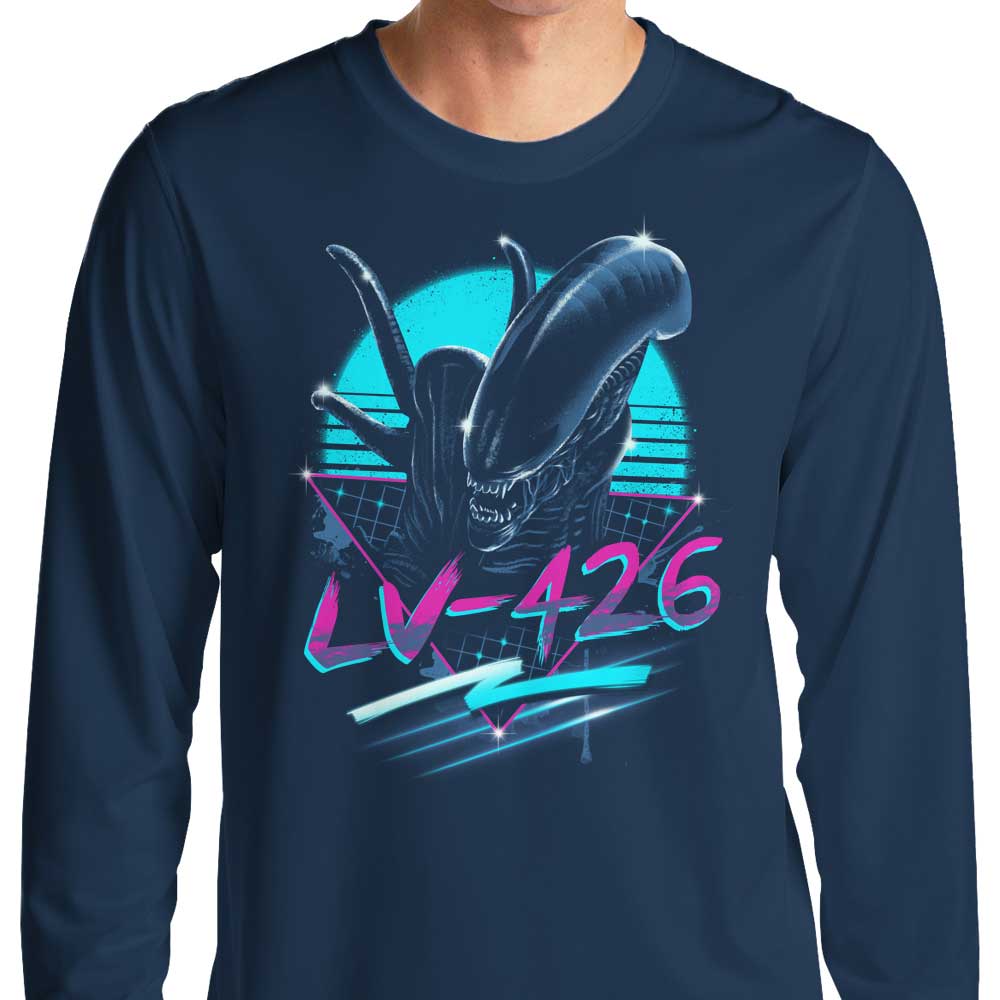 Awesome Rad Alien Long - Sleeve Fashion T - Shirt