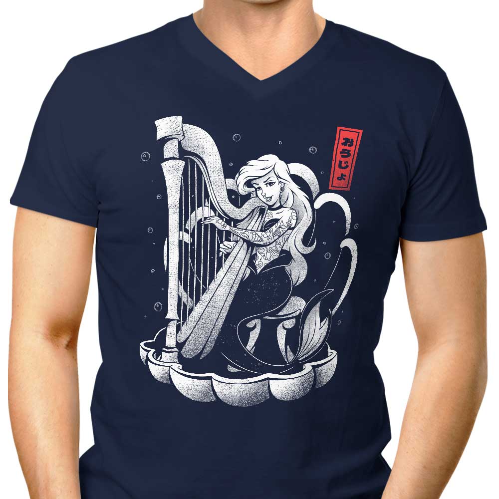 Men's V-Neck - The Melody of the Ocean