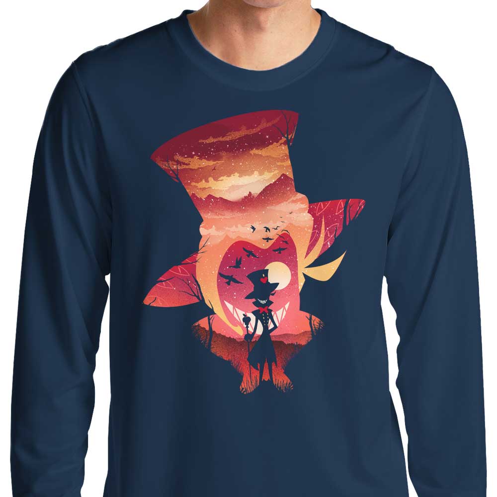 Long Sleeve Hotel Fallen Angel T-Shirt by Dandingeroz