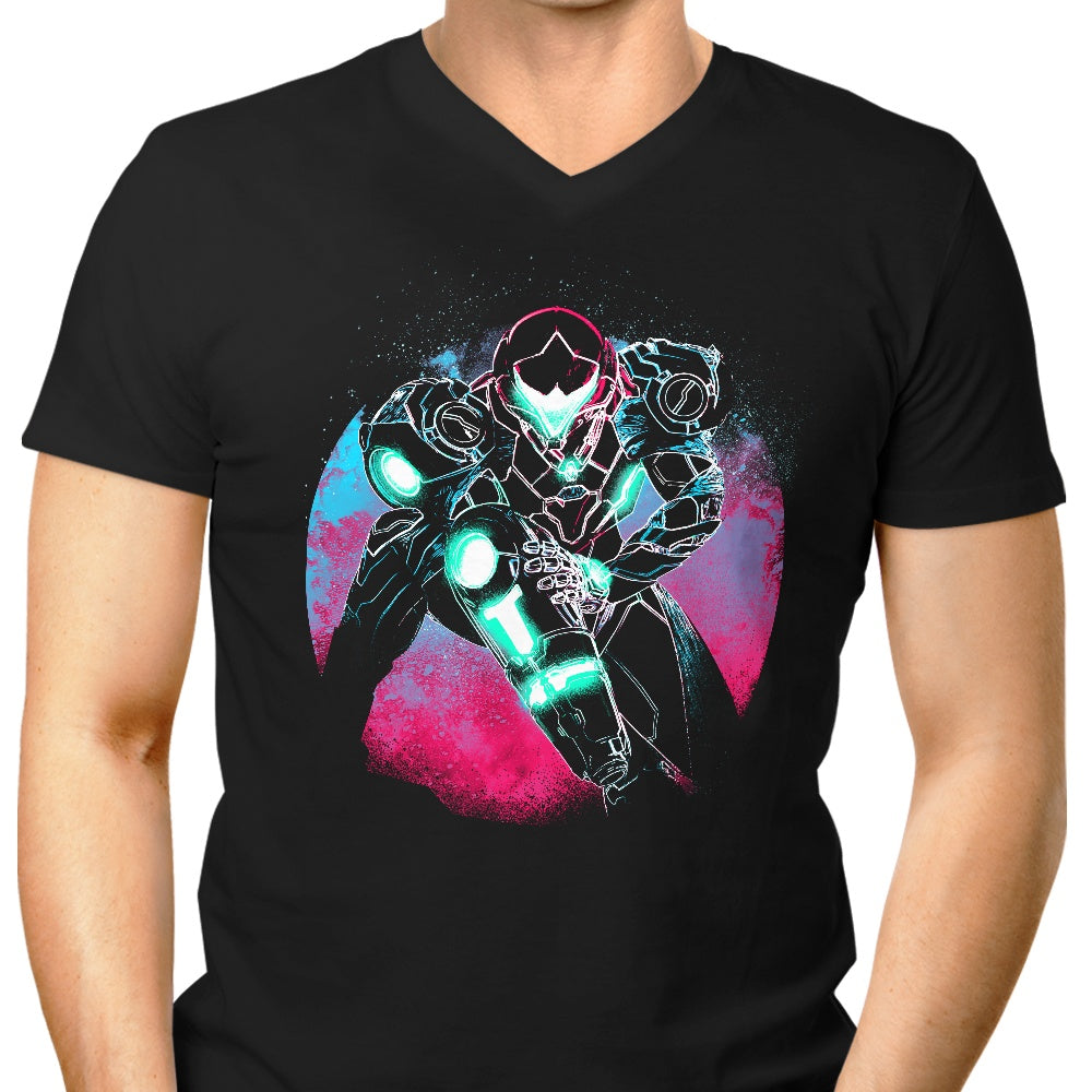 Stylish Men's V-Neck with 'Dread Orb' Design