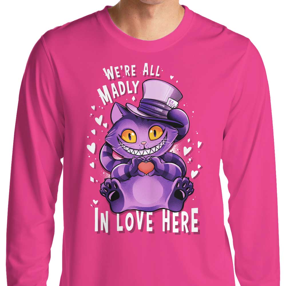 Alemaglia's Long Sleeve 'Madly in Love' T - Shirt in S - 4XL Sizes