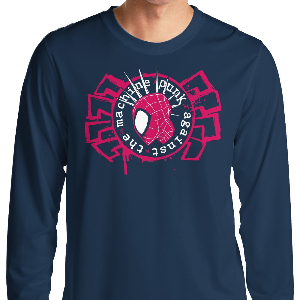 Rebellious Punk Against the Machine Long Sleeve T - Shirt for Fashion - Forward Individuals