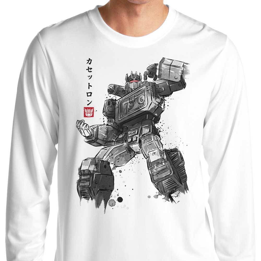 Dr. Monekers' Cassette Sumi-e Long - Sleeve Stylish T - Shirt