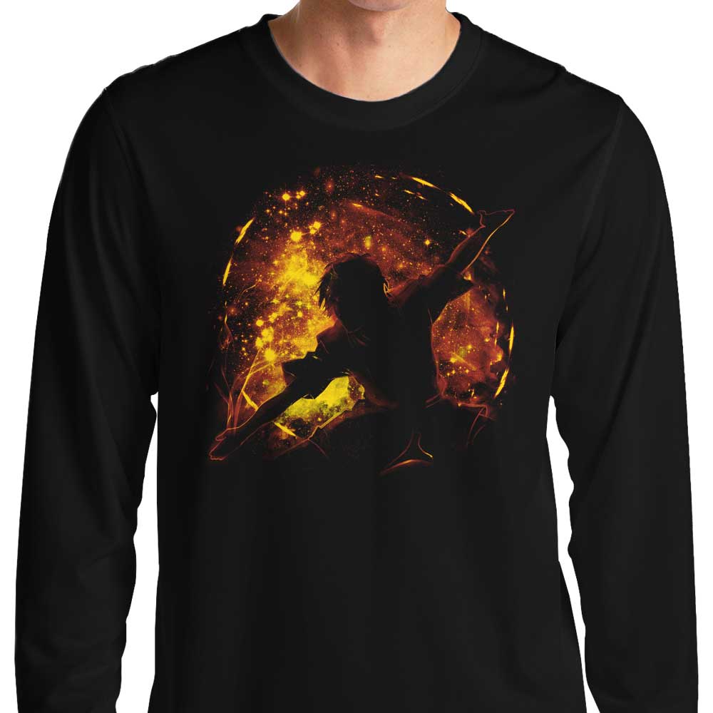 Kharmazero's Space Flame Long Sleeve Comfort T - Shirt