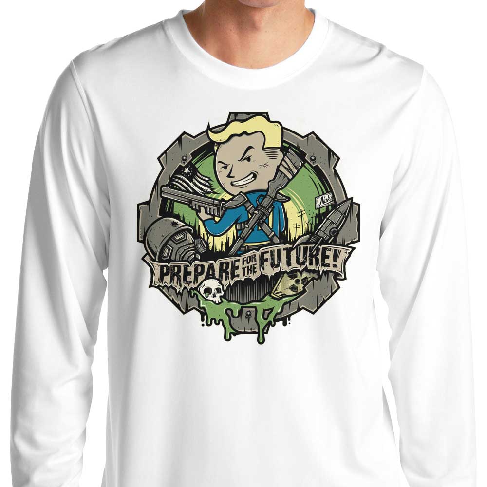 Get Ready for the Future - Men's Long Sleeve Cotton T-Shirt by StudioM6