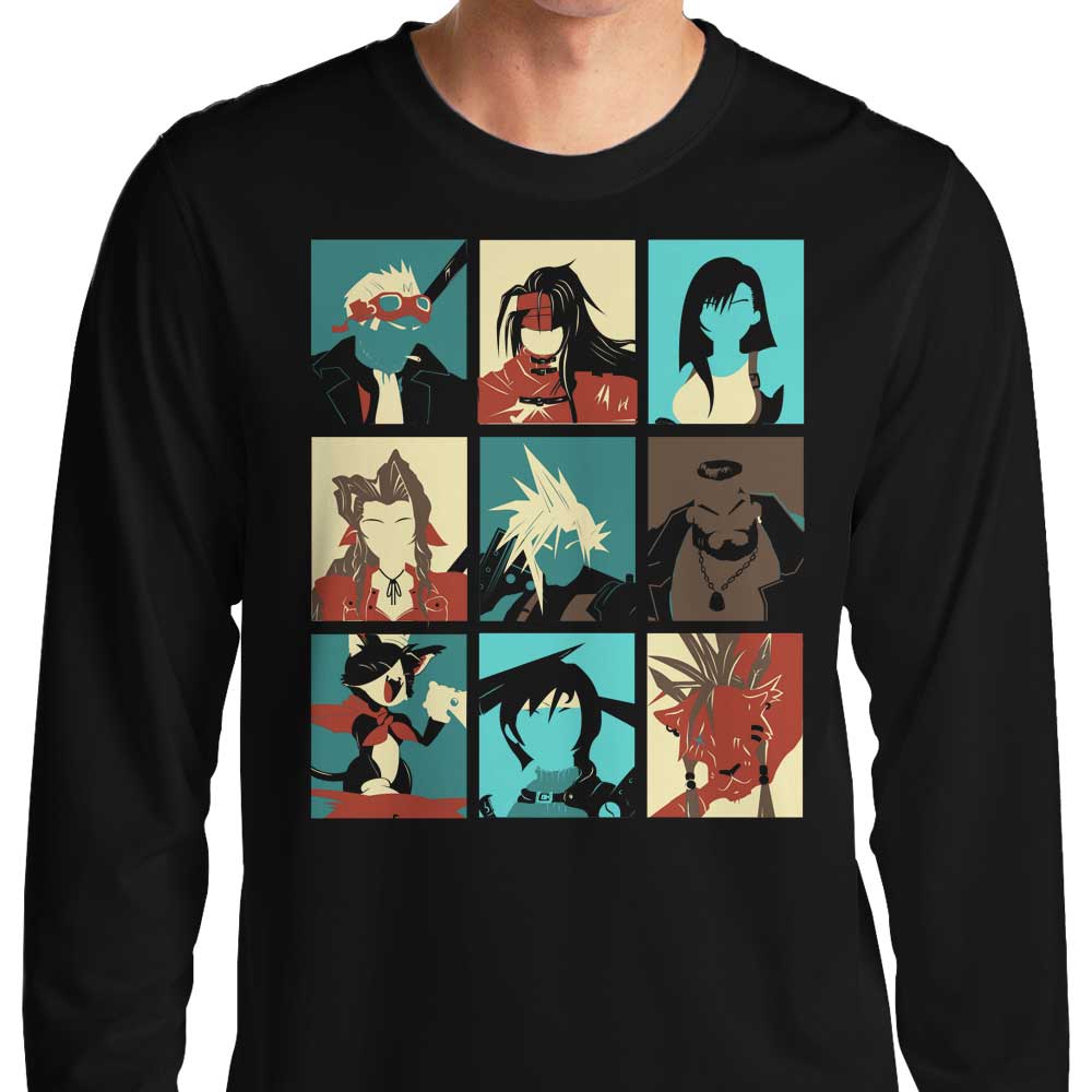 Final Pop Art Design Long Sleeve Cotton T-Shirt for Fashion Lovers