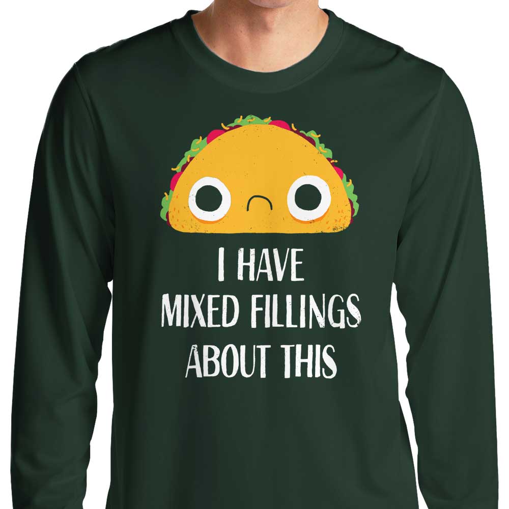 Diverse Fillings Long Sleeve Crewneck T-Shirt for All Sizes
