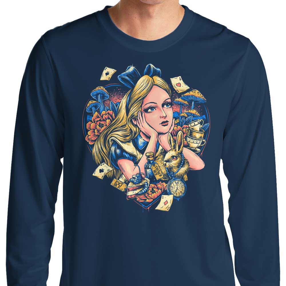 Intriguing Heart - Men's and Women's Long Sleeve Crewneck T-Shirt