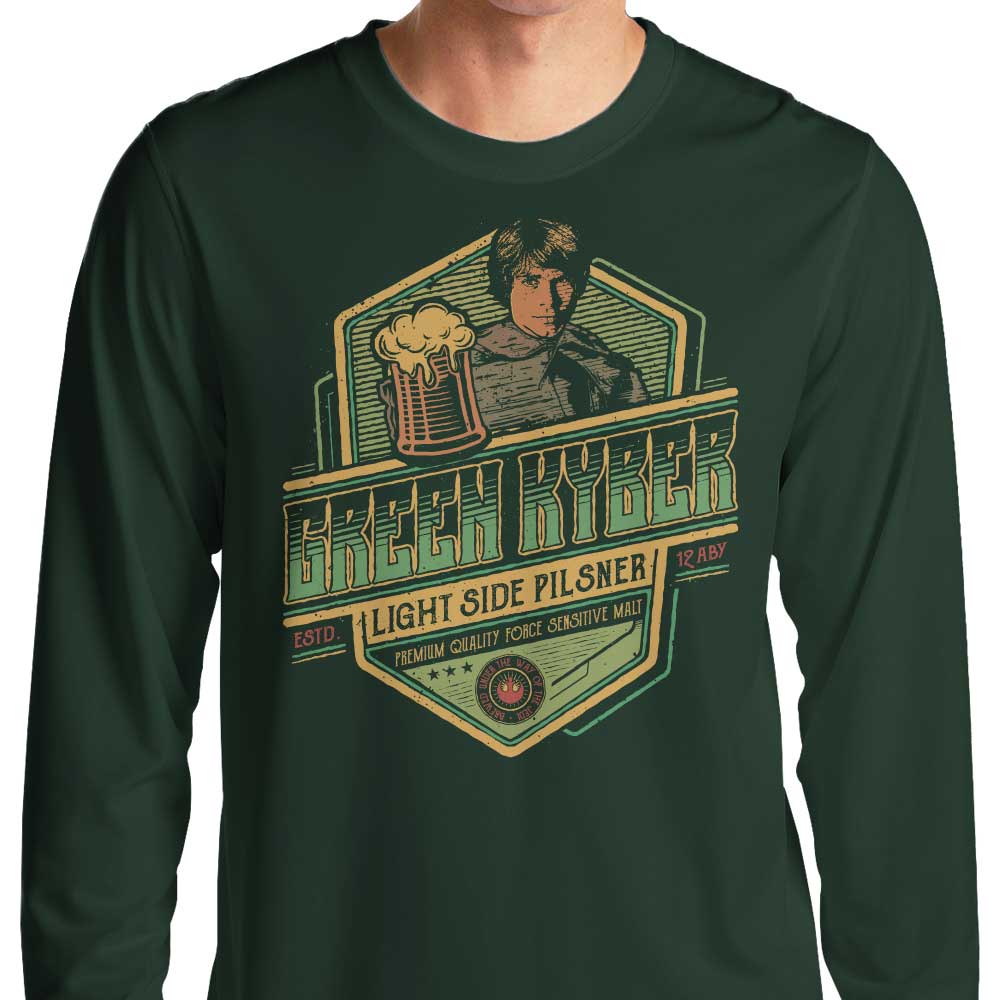 Long Sleeve Green Kyber Pilsner T-Shirt by Teesgeex